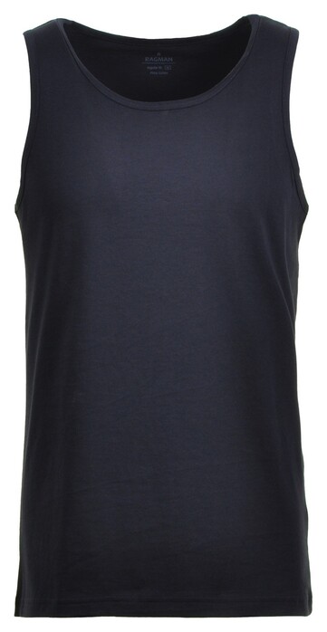Ragman Uni Tank Top Single Jersey Ondermode Marine