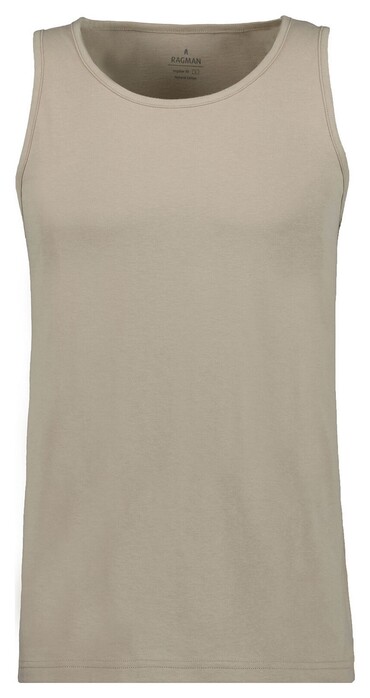 Ragman Uni Tank Top Single Jersey Ondermode Walnut