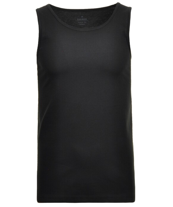 Ragman Uni Tank Top Single Jersey Ondermode Zwart