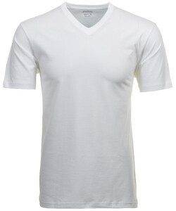 Ragman Uni V-Neck Single Jersey 2Pack T-Shirt Wit