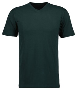 Ragman Uni V-Neck Single Jersey T-Shirt Dark Green