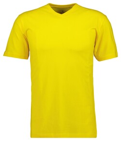 Ragman Uni V-Neck Single Jersey T-Shirt Lemon Yellow