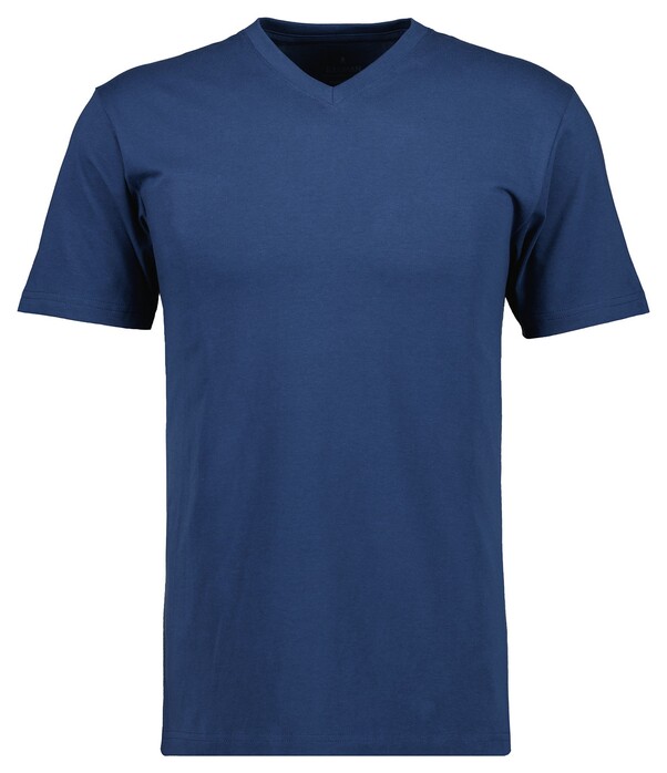 Ragman Uni V-Neck Single Jersey T-Shirt Night Blue