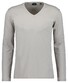 Ragman V-Neck Pima Cotton Luxury Longsleeve T-Shirt Licht Beige
