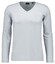 Ragman V-Neck Pima Cotton Luxury Longsleeve T-Shirt Light Silver
