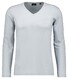 Ragman V-Neck Pima Cotton Luxury Longsleeve T-Shirt Light Silver