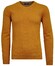 Ragman V-Neck Supersoft Cotton Cashmere Knitted Elbow Patches Pullover Pumpkin