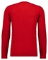 Ragman V-Neck Supersoft Cotton Cashmere Knitted Elbow Patches Trui Aardbei
