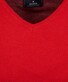 Ragman V-Neck Supersoft Cotton Cashmere Knitted Elbow Patches Trui Aardbei