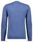 Ragman V-Neck Supersoft Cotton Cashmere Knitted Elbow Patches Trui Duivenblauw