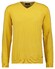Ragman V-Neck Supersoft Cotton Cashmere Knitted Elbow Patches Trui Lemon Yellow