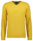 Ragman V-Neck Supersoft Cotton Cashmere Knitted Elbow Patches Trui Lemon Yellow