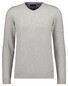 Ragman V-Neck Supersoft Cotton Cashmere Knitted Elbow Patches Trui Licht Grijs Melange