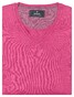 Ragman V-Neck Supersoft Cotton Cashmere Knitted Elbow Patches Trui Magenta