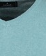 Ragman V-Neck Supersoft Cotton Cashmere Knitted Elbow Patches Trui Mint