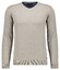 Ragman V-Neck Supersoft Cotton Cashmere Knitted Elbow Patches Trui Taupe