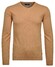 Ragman V-Neck Supersoft Cotton Cashmere Knitted Elbow Patches Trui Zand