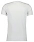 Ragman V-Neck Uni Color Body Fit Cotton Stretch T-Shirt Wit