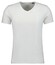 Ragman V-Neck Uni Color Body Fit Cotton Stretch T-Shirt Wit