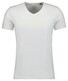 Ragman V-Neck Uni Color Body Fit Cotton Stretch T-Shirt Wit