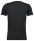 Ragman V-Neck Uni Color Body Fit Cotton Stretch T-Shirt Zwart