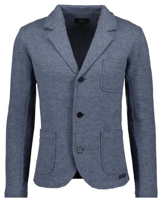 Ragman Wool Cardigan Blazer Vest Grijs