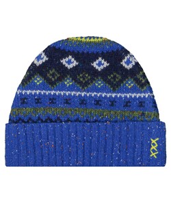 Ragman Wool Jacquard Design Cap / Beanie Midnight Blue
