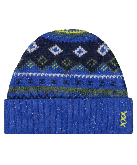 Ragman Wool Jacquard Design Muts Midnight Blue