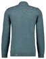 Ragman Zip Collar Cotton Cashmere Fine Texture Trui Donker Groen