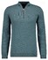 Ragman Zip Collar Cotton Cashmere Fine Texture Trui Donker Groen