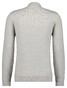 Ragman Zip Collar Cotton Cashmere Fine Texture Trui Licht Grijs