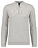 Ragman Zip Collar Cotton Cashmere Fine Texture Trui Licht Grijs
