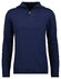 Ragman Zip Collar Knitted Cotton Cashmere Trui Marine