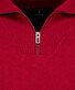 Ragman Zip Collar Knitted Cotton Cashmere Trui Rood