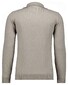 Ragman Zip Collar Knitted Cotton Cashmere Trui Taupe