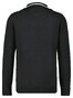 Ragman Zip Collar Knitted Cotton Cashmere Trui Zwart