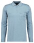 Ragman Zipper Softknit Polo Longsleeve Breast Pocket Mint