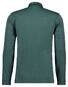 Ragman Zipper Softknit Polo Longsleeve Breast Pocket Poloshirt Moss Green