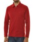Ragman Zipper Softknit Polo Longsleeve Breast Pocket Poloshirt Strawberry
