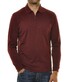 Ragman Zipper Softknit Polo Longsleeve Breast Pocket Rood