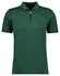 Ragman Zipper Tipping Keep Dry Finish Polo Donker Groen