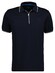 Ragman Zipper Tipping Keep Dry Finish Poloshirt Dark Evening Blue