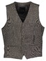 Roy Robson Allover Fine Pattern Texture Gilet Donker Bruin