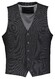 Roy Robson Allover Fine Pattern Texture Gilet Donker Grijs