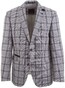 Roy Robson Contrast Check Colbert Midden Blauw