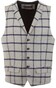 Roy Robson Contrast Check Gilet Grijs