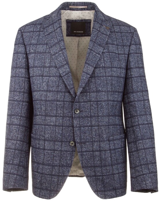 Roy Robson Faux Check Colbert Navy