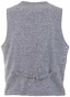Roy Robson Faux Linen Structure Gilet Licht Blauw