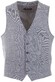 Roy Robson Faux Linen Structure Gilet Licht Blauw