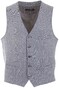 Roy Robson Faux Linen Structure Gilet Licht Blauw